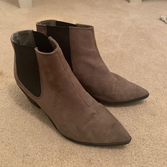 Women’s Tan Suede Ankle Boots - Picture 2 of 2